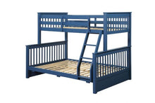 Load image into Gallery viewer, Harley Blue Twin Full Bunk Beds