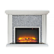 Load image into Gallery viewer, Noralie Faux Diamond Remote Heat Fireplace