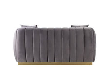 Load image into Gallery viewer, Elchanon Grey Velvet Sofa