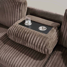 Load image into Gallery viewer, Corduroy Sectional with USB  , 122 inches wide
