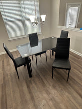 Load image into Gallery viewer, 4 Chair Black Dinette and Queen Mattress and Box Spring
