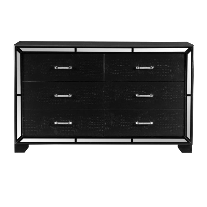 Aveline Black Mirror and Dresser