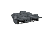 Load image into Gallery viewer, Gray Reclining Corduroy Sofa Loveseat and Recliner
