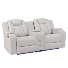 Load image into Gallery viewer, Sofa and Loveseat Transformer Power Recliners , LED Lights.Bluetooth Speakers, Reading Lights
