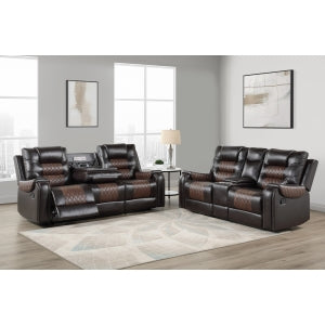 Reclining Sofa and Loveseat with Charging Station j