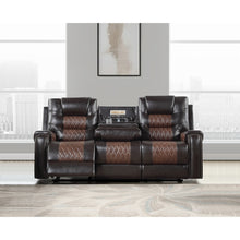 Load image into Gallery viewer, Reclining Sofa and Loveseat with Charging Station j
