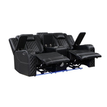 Load image into Gallery viewer, 3 Piece Power Recliners with LED, Bluetooth, Reading Light , USB
