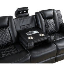 Load image into Gallery viewer, 3 Piece Power Recliners with LED, Bluetooth, Reading Light , USB
