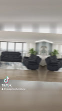 Load and play video in Gallery viewer, Corduroy Reclining Sofa and Loveseat
