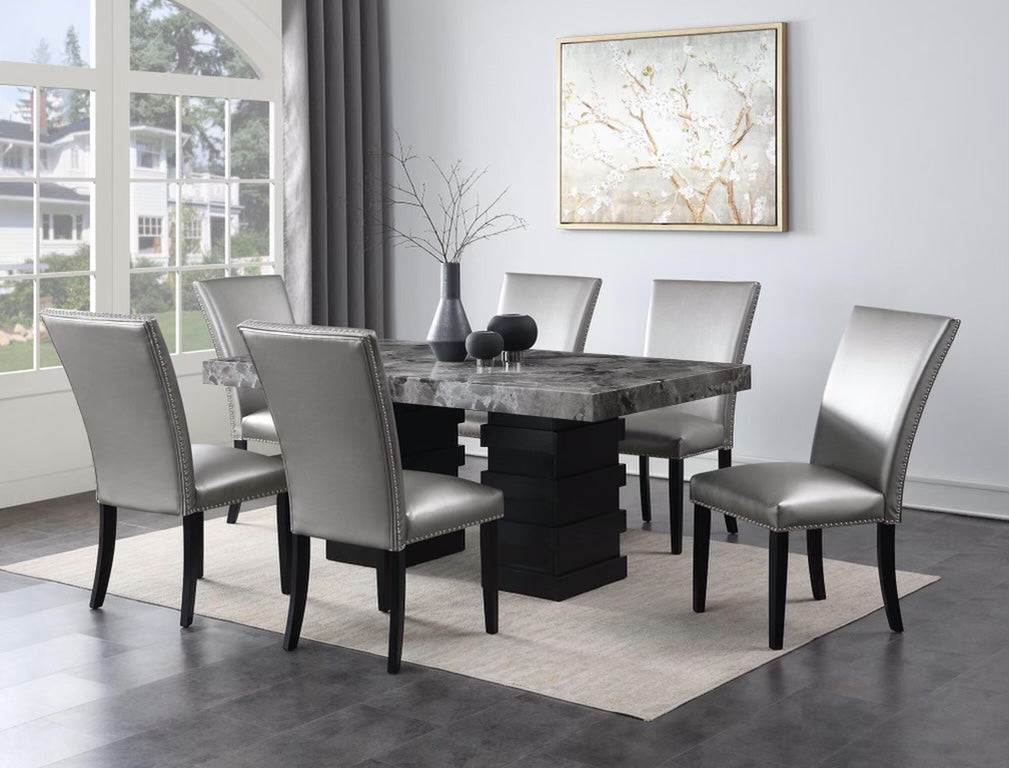 9 Piece Marble Dining set