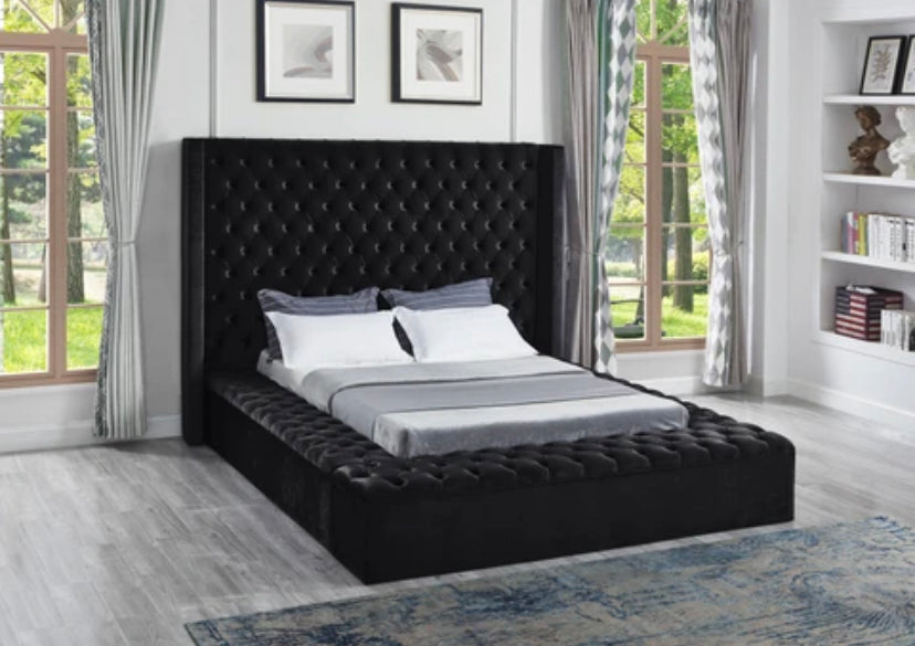 Tufted Storage Bed