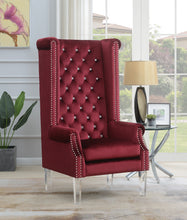 Load image into Gallery viewer, Crystal Tufted Velvet Accent Chairs
