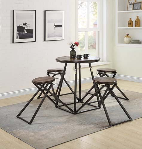 Blaze Foldable Counter Height Table with 4 Chairs