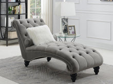 Load image into Gallery viewer, Velvet Crystal Tufted Chaise
