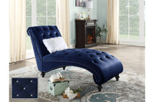 Load image into Gallery viewer, Crystal Tufted Velvet Chaise Lounges 4 Colors
