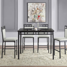 Load image into Gallery viewer, Counter Height Faux Marble Table and 4Chairs
