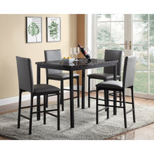 Load image into Gallery viewer, 5 Piece Marble Top Counter Height and 4 Chairs
