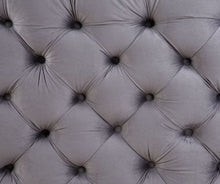 Load image into Gallery viewer, Gray Tufted Velvet Sectional
