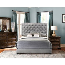 Load image into Gallery viewer, Upholstered Tufted Queen Bed Frame
