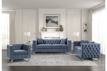 Load image into Gallery viewer, Oriona Collection Velvet Tufted Sofa and Loveseat
