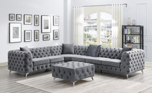 Load image into Gallery viewer, Velvet Tufted 3 Piece Sectional without ottoman
