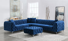 Load image into Gallery viewer, Velvet Tufted 3 Piece Sectional without ottoman
