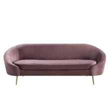 Load image into Gallery viewer, Abey Pink Velvet 90 Inch Sofa
