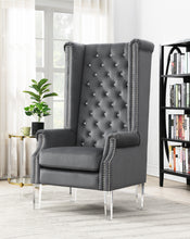 Load image into Gallery viewer, Crystal Tufted Velvet Accent Chairs
