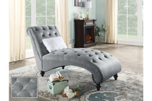 Load image into Gallery viewer, Crystal Tufted Velvet Chaise Lounges 4 Colors
