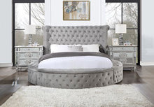 Load image into Gallery viewer, Gaiva Collection Gray Button Tufted Storage Bed
