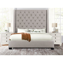 Load image into Gallery viewer, 68 1/2 Inch Tall Button Tufted Upholstered Fabric Beds
