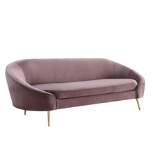 Load image into Gallery viewer, Abey Pink Velvet 90 Inch Sofa
