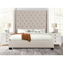 Load image into Gallery viewer, 68 1/2 Inch Tall Button Tufted Upholstered Fabric Beds
