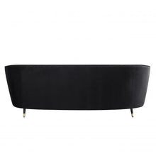 Load image into Gallery viewer, Achim Black Velvet 93 Inch Sofa
